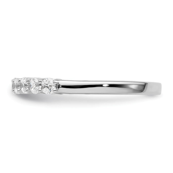 Buy Exclusive 14K White Gold Diamond Band - 1/2 Carat, Stylish 9-Stone Design-3