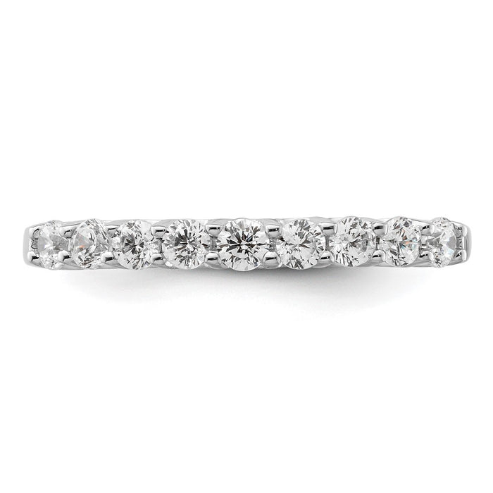 Buy Exclusive 14K White Gold Diamond Band - 1/2 Carat, Stylish 9-Stone Design-4