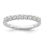 Buy Exclusive 14K White Gold Diamond Band - 1/2 Carat, Stylish 9-Stone Design-1