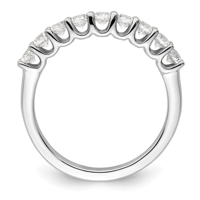Buy Exclusive 14K White Gold 9-Stone Diamond Band - 5/8 Carat Luxury Value-2