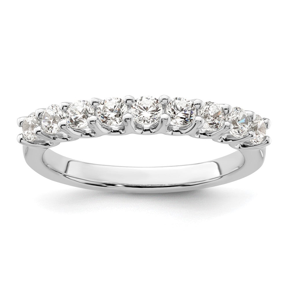 Buy Exclusive 14K White Gold 9-Stone Diamond Band - 5/8 Carat Luxury Value