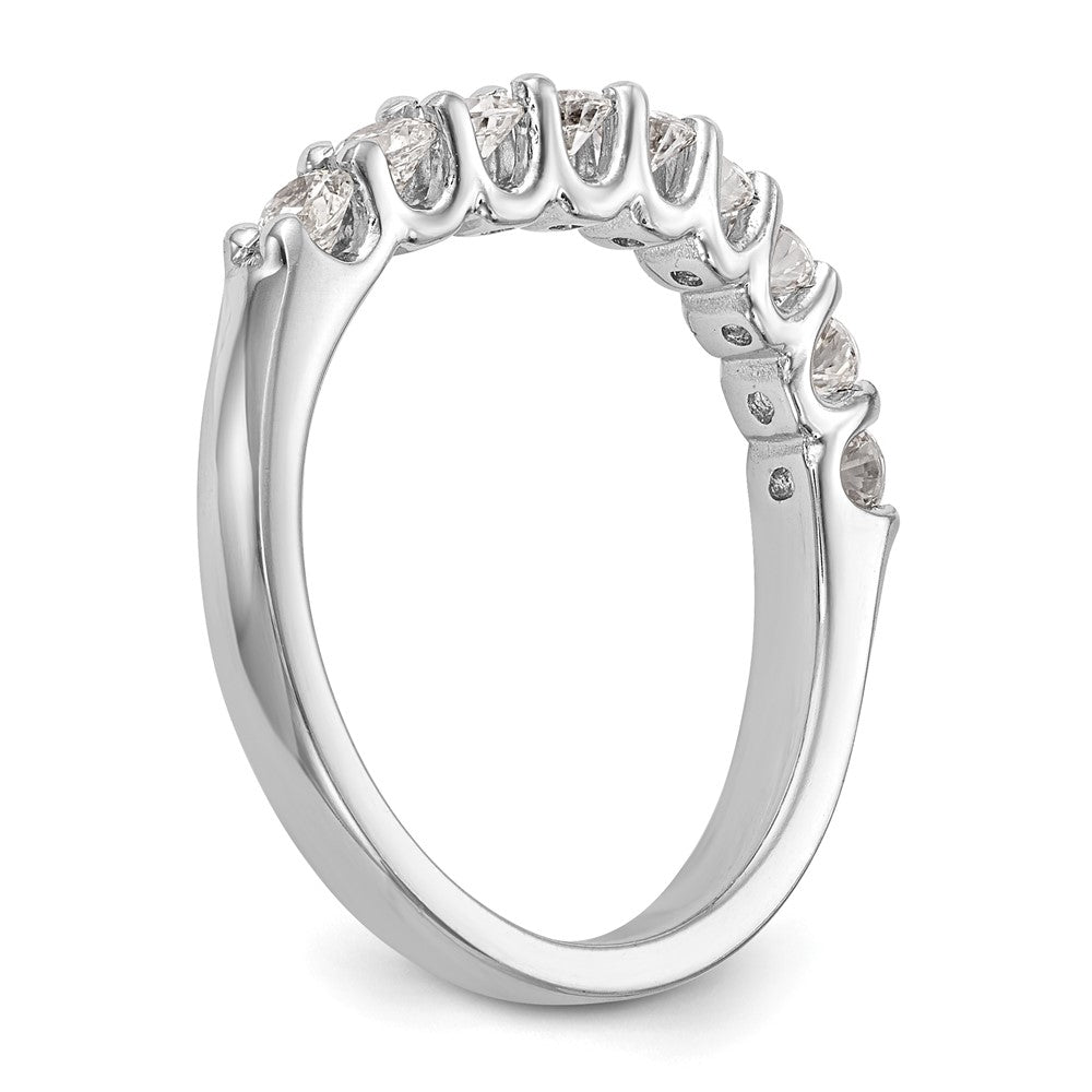 Order Luxury 14K White Gold Diamond Band - 7/8 Carat, 9-Stone Design