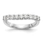 Order Luxury 14K White Gold Diamond Band - 7/8 Carat, 9-Stone Design-1