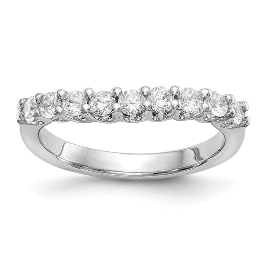 Order Luxury 14K White Gold Diamond Band - 7/8 Carat, 9-Stone Design