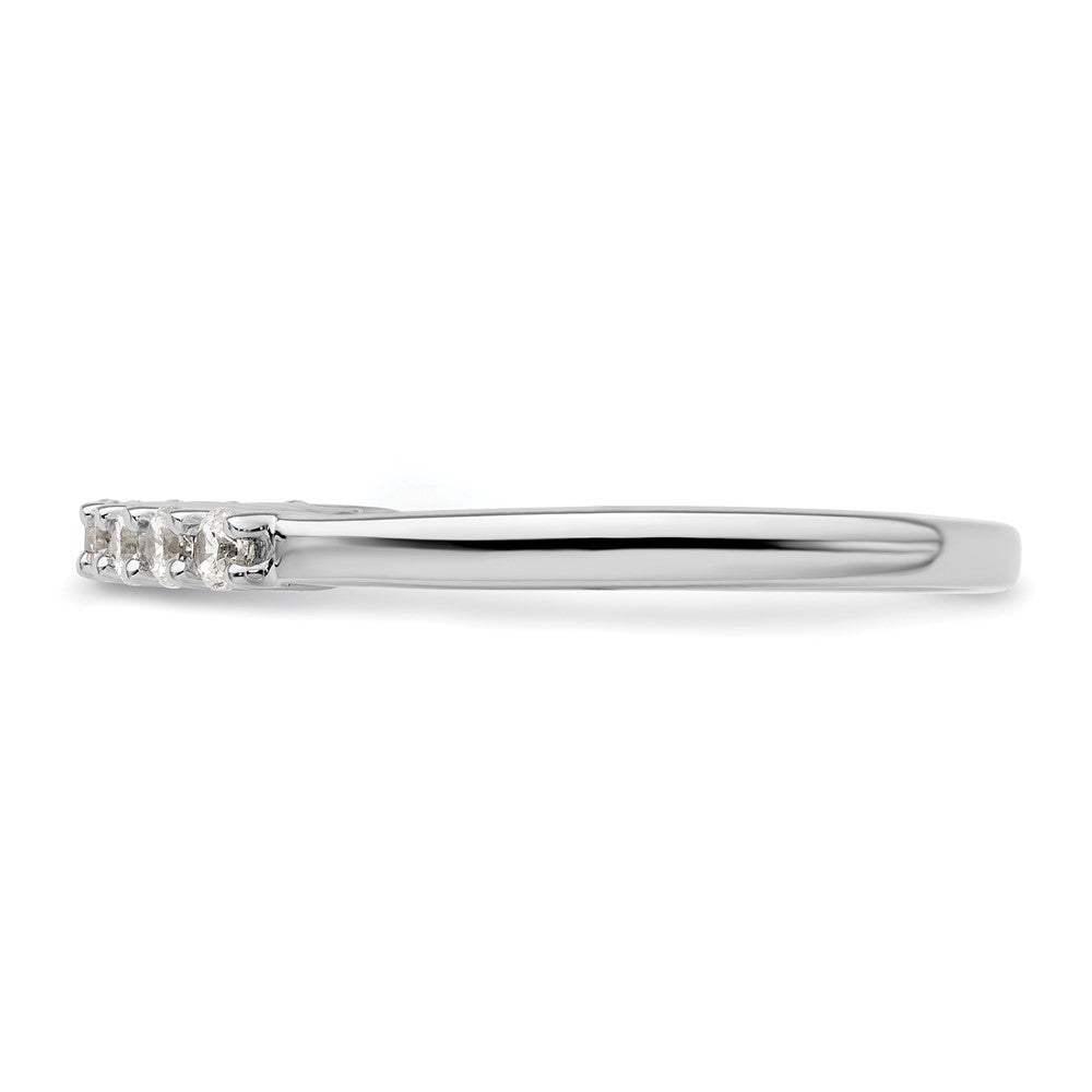 Exclusive 14K White Gold 9-Stone Diamond Band Setting - Affordable Luxury!
