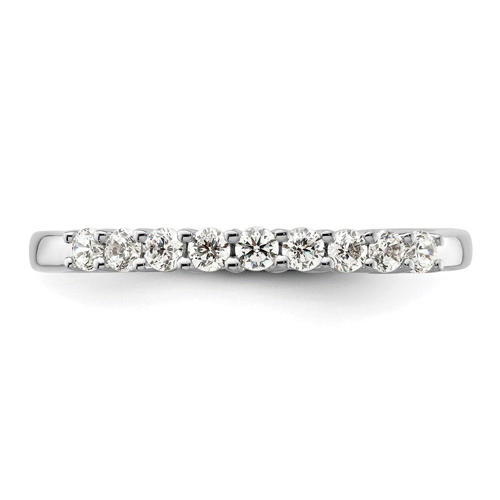 Exclusive 14K White Gold 9-Stone Diamond Band Setting - Affordable Luxury!