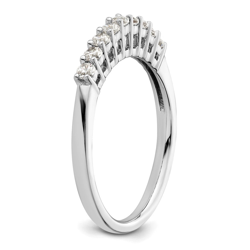 Exclusive 14K White Gold 9-Stone Diamond Band Setting - Affordable Luxury!