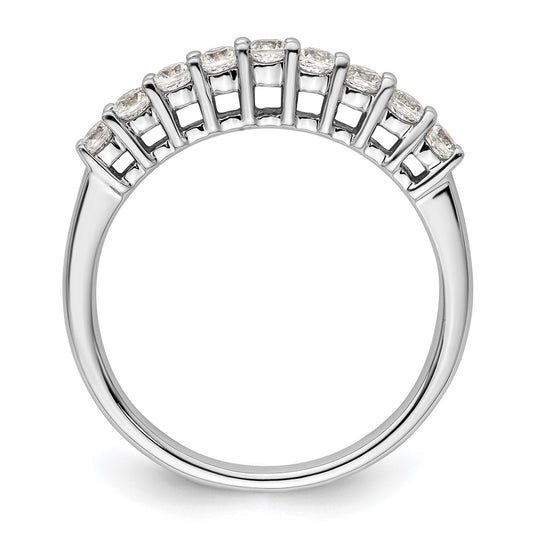 Buy Exclusive 14K White Gold 9-Stone Diamond Band - 1/2 Carat Total Weight