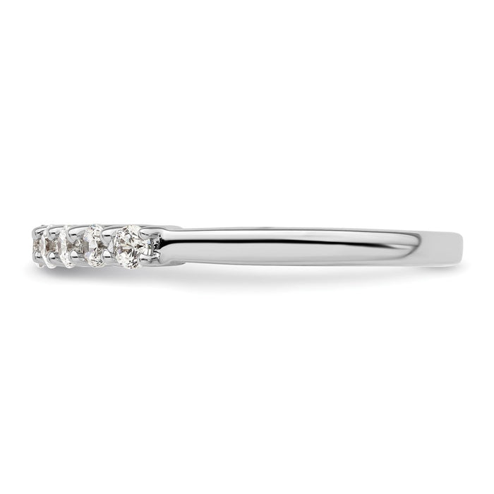 Buy Exclusive 14K White Gold 9-Stone Diamond Band - 1/2 Carat Total Weight-3