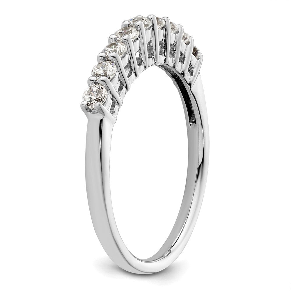 Buy Exclusive 14K White Gold 9-Stone Diamond Band - 1/2 Carat Total Weight