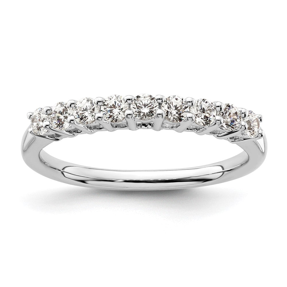 Buy Exclusive 14K White Gold 9-Stone Diamond Band - 1/2 Carat Total Weight