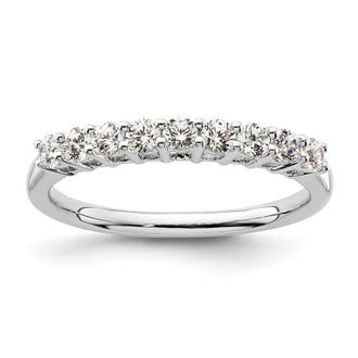 Buy Stylish 14K White Gold Diamond Band Setting for 9 x 2.3mm Stones