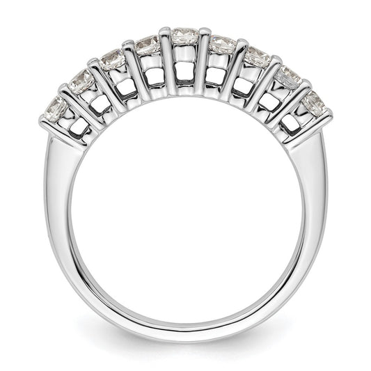 Buy Stylish 14K White Gold 9-Stone Diamond Band - 3/4 Carat Value Ring