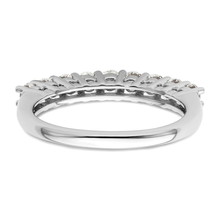 Buy Stylish 14K White Gold 9-Stone Diamond Band - 3/4 Carat Value Ring-5