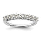 Buy Stylish 14K White Gold 9-Stone Diamond Band - 3/4 Carat Value Ring-1