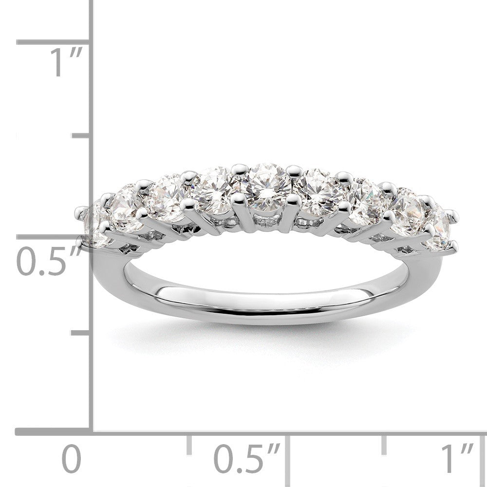 Exclusive 14K White Gold 9-Stone Diamond Band Setting for 9 x 3.0mm Stones