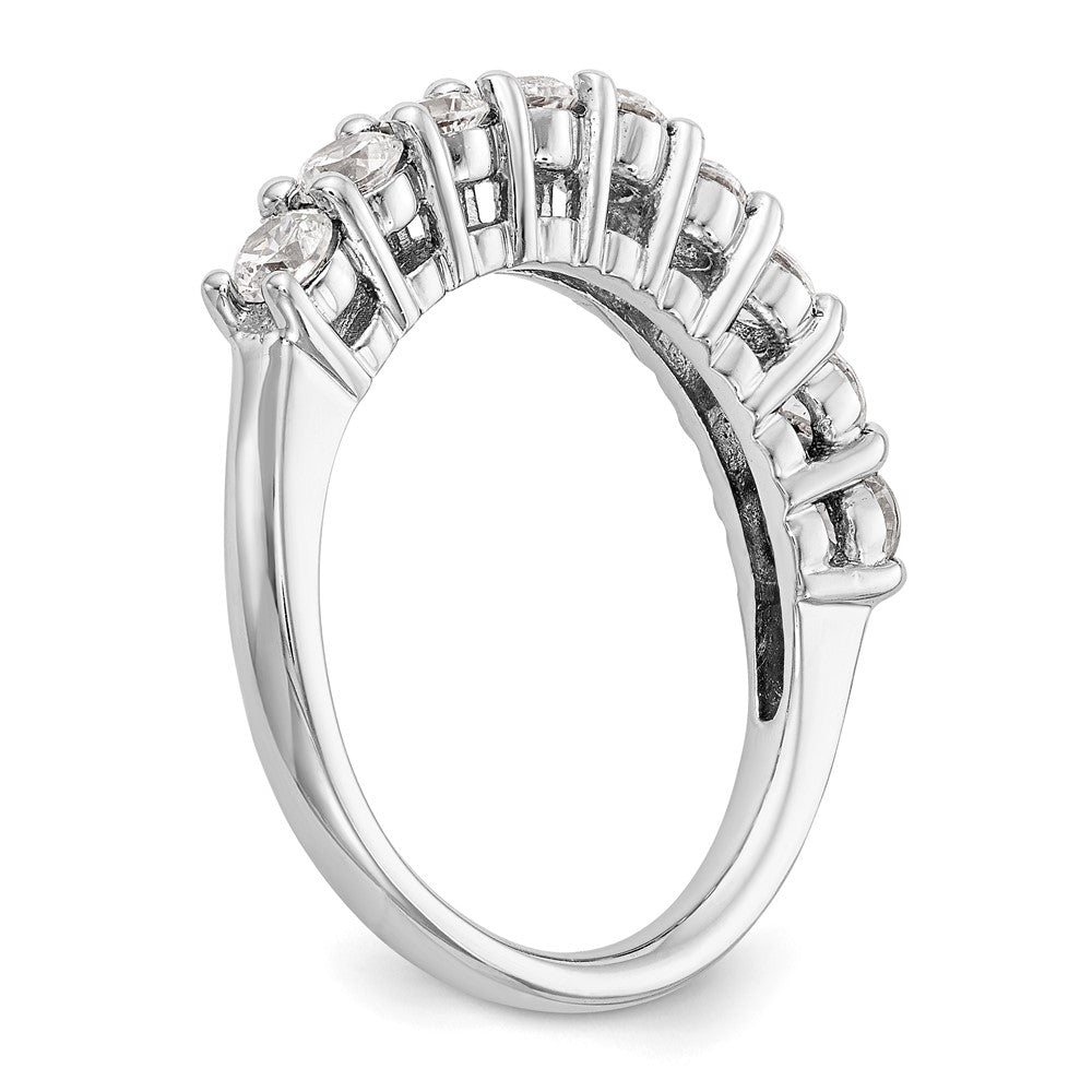 Exclusive 14K White Gold 9-Stone Diamond Band - 1.15 Carat Luxury Design