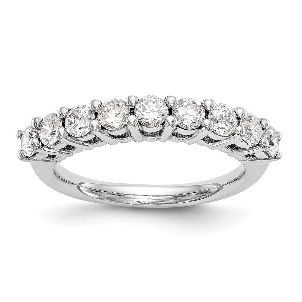 Exclusive 14K White Gold 9-Stone Diamond Band - 1.15 Carat Luxury Design