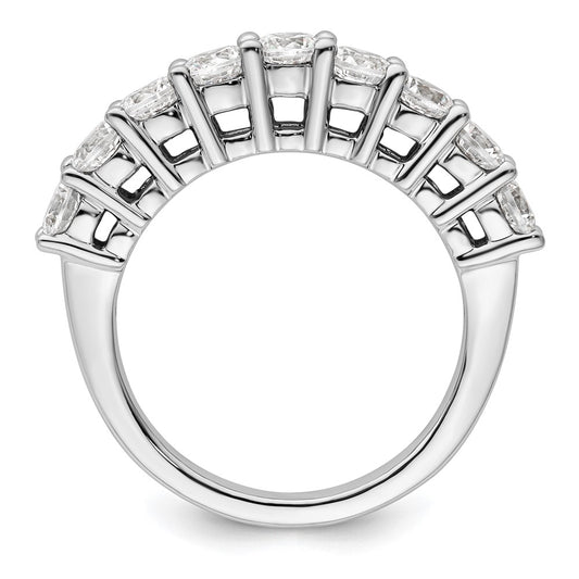 Buy Stylish 14K White Gold 9-Stone Diamond Band - 1.6 Carat Value