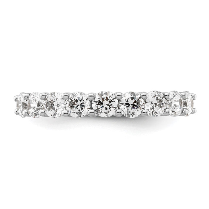 Buy Stylish 14K White Gold 9-Stone Diamond Band - 1.6 Carat Value-4