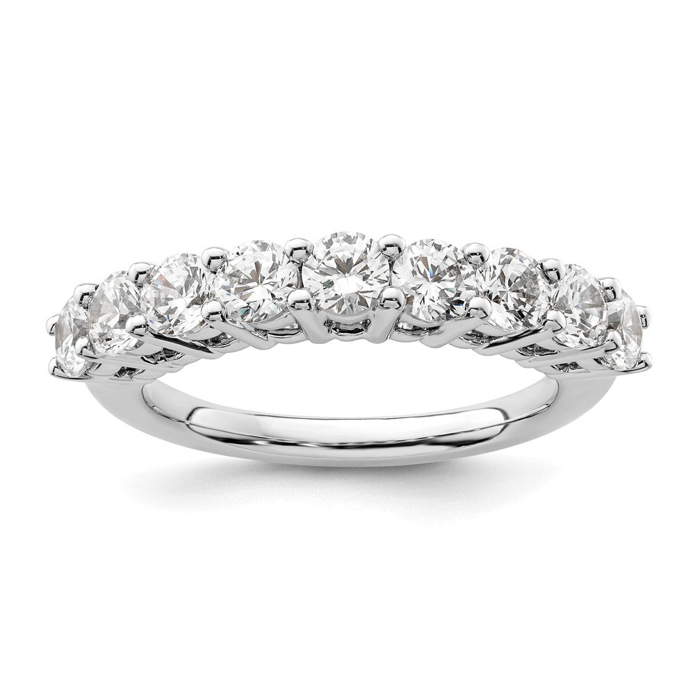 Buy Stylish 14K White Gold 9-Stone Diamond Band - 1.6 Carat Value