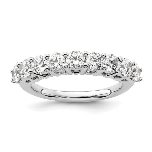 Buy Stylish 14K White Gold 9-Stone Diamond Band - 1.6 Carat Value