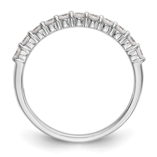 Buy Stylish 14K White Gold 11-Stone 1/2 Carat Diamond Eternity Band
