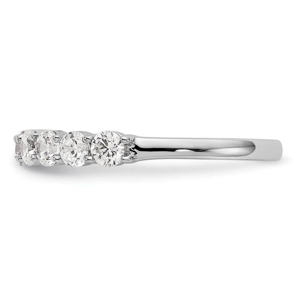 Order 14K White Gold 1 Carat Diamond Band - Stylish 11 Stone Ring