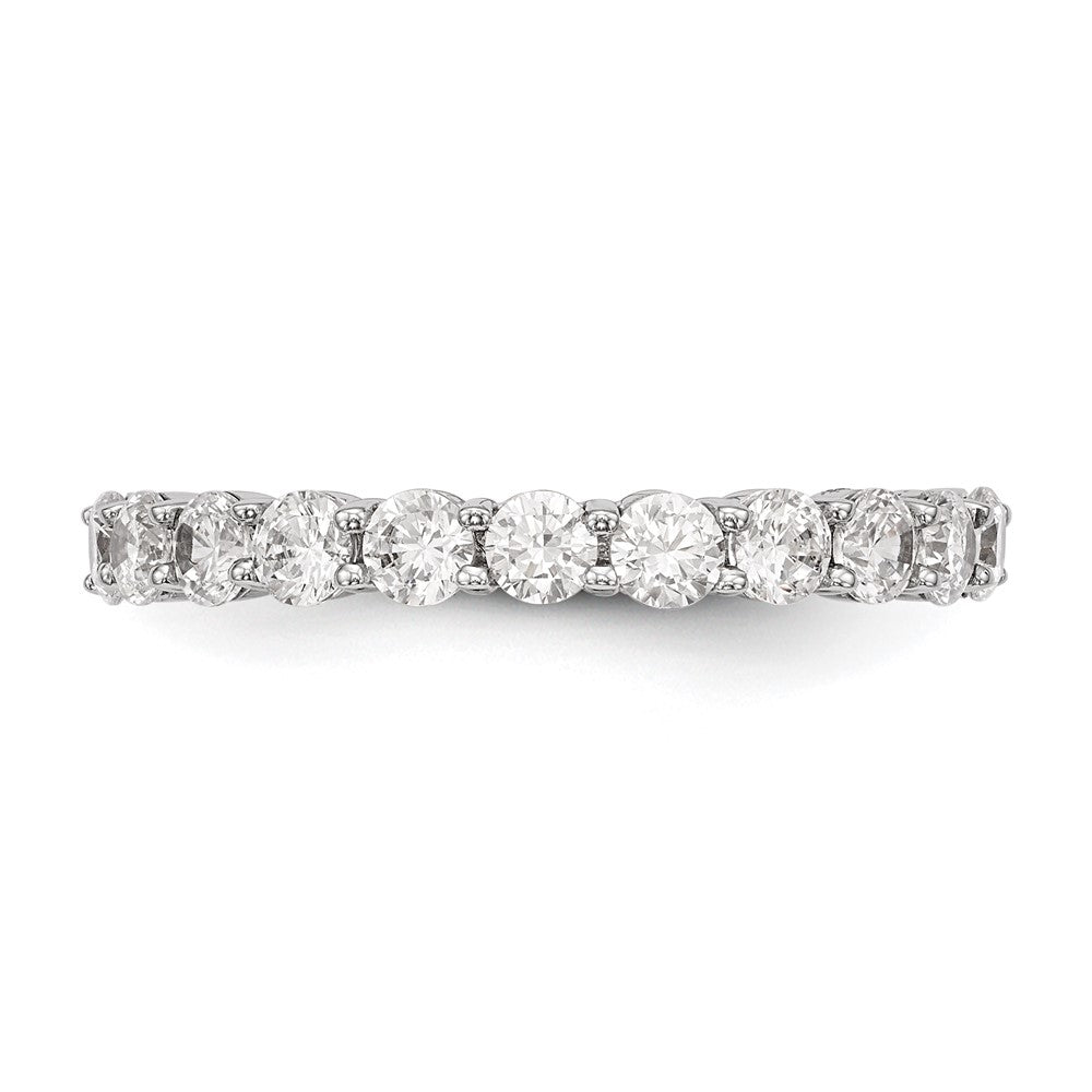 Order 14K White Gold 1 Carat Diamond Band - Stylish 11 Stone Ring