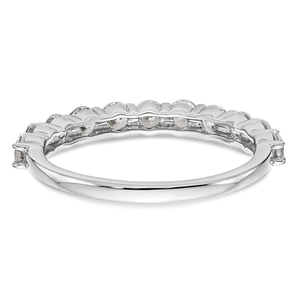Order 14K White Gold 1 Carat Diamond Band - Stylish 11 Stone Ring