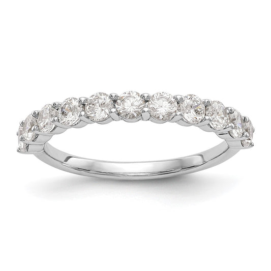 Order 14K White Gold 1 Carat Diamond Band - Stylish 11 Stone Ring