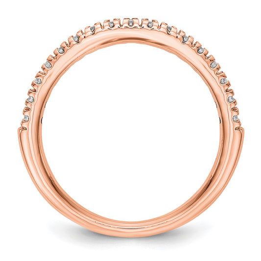 Buy Exclusive 14K Rose Gold 1/4 Carat Diamond Eternity Band - Stylish Value