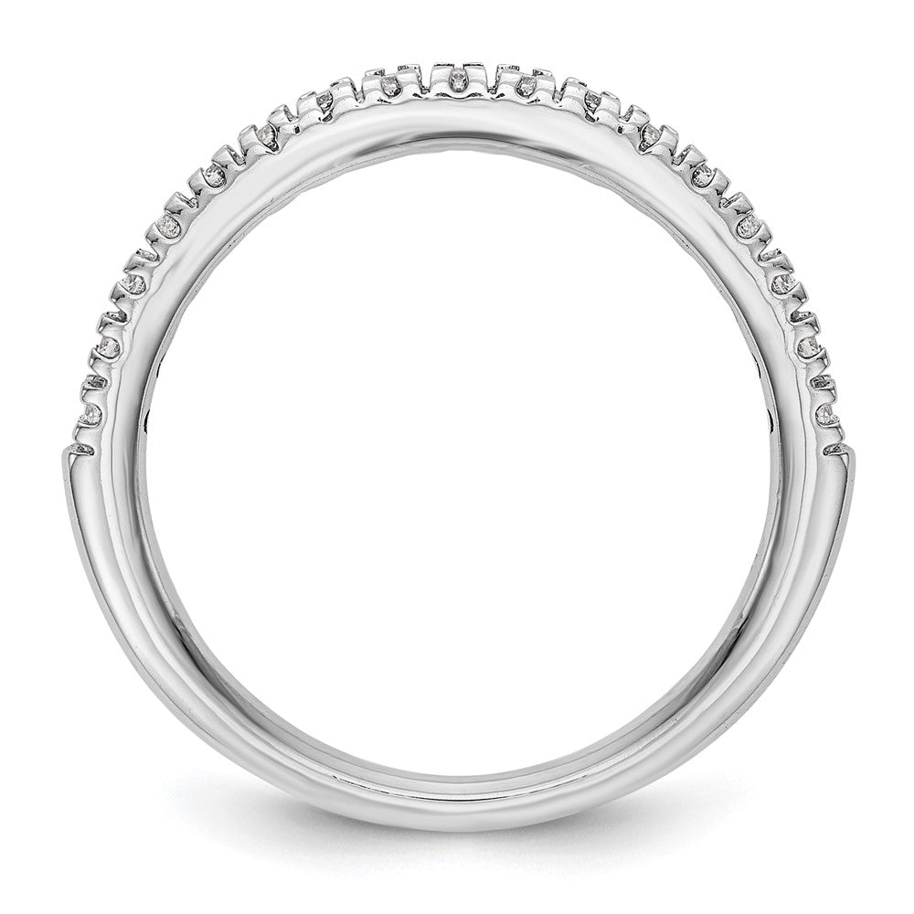 Designer 14K White Gold 1/4 Carat Diamond Eternity Band - Stylish Value!
