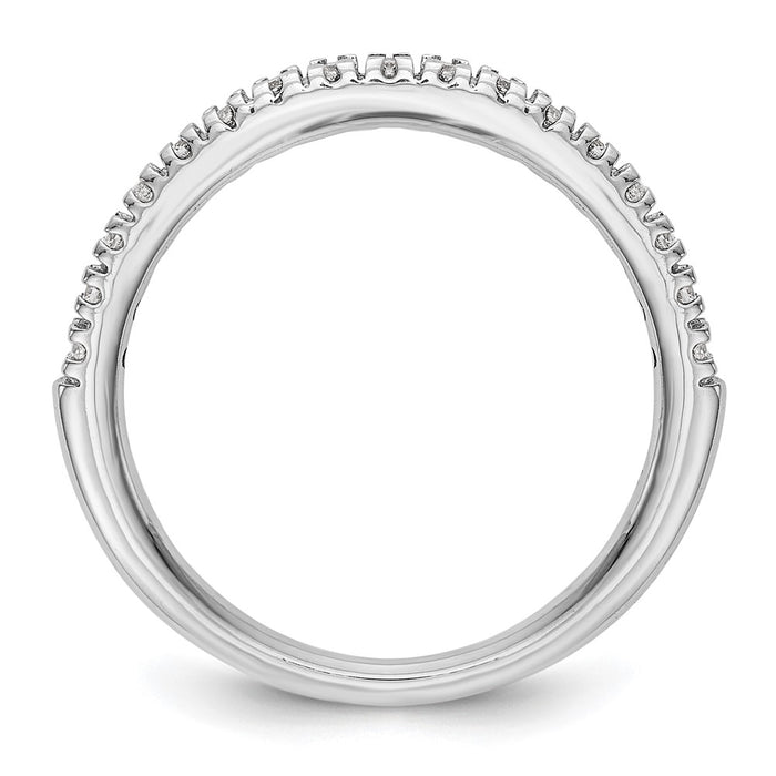 Designer 14K White Gold 1/4 Carat Diamond Eternity Band - Stylish Value!-2