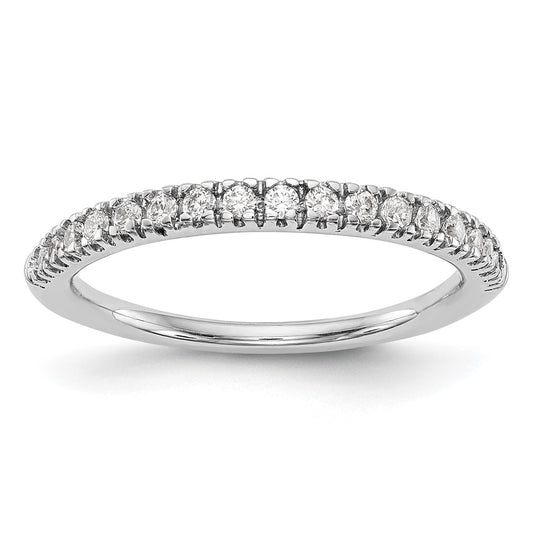 Designer 14K White Gold 1/4 Carat Diamond Eternity Band - Stylish Value!