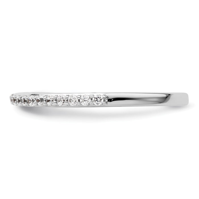 High-Quality 14K White Gold 1/4 Carat Diamond Eternity Band - Stylish Value!-3