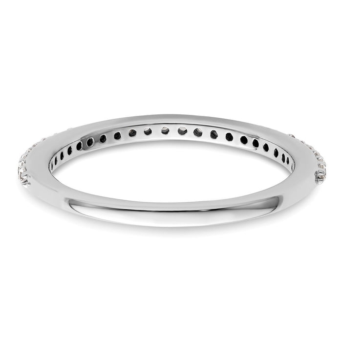 High-Quality 14K White Gold 1/4 Carat Diamond Eternity Band - Stylish Value!-5
