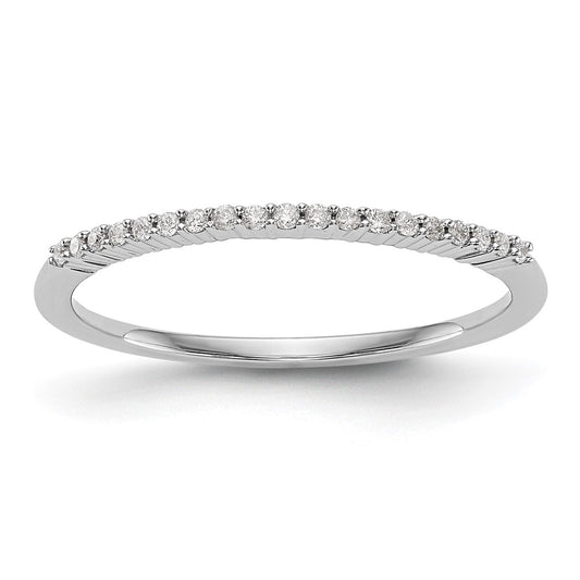Exclusive 14K White Gold Diamond Band - 1/10 Carat, Stylish Luxury Jewelry