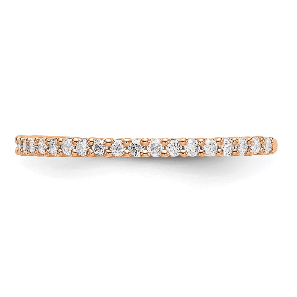 Exclusive 14K Rose Gold Wedding Band - 1/3 Carat Diamonds at Value Price!