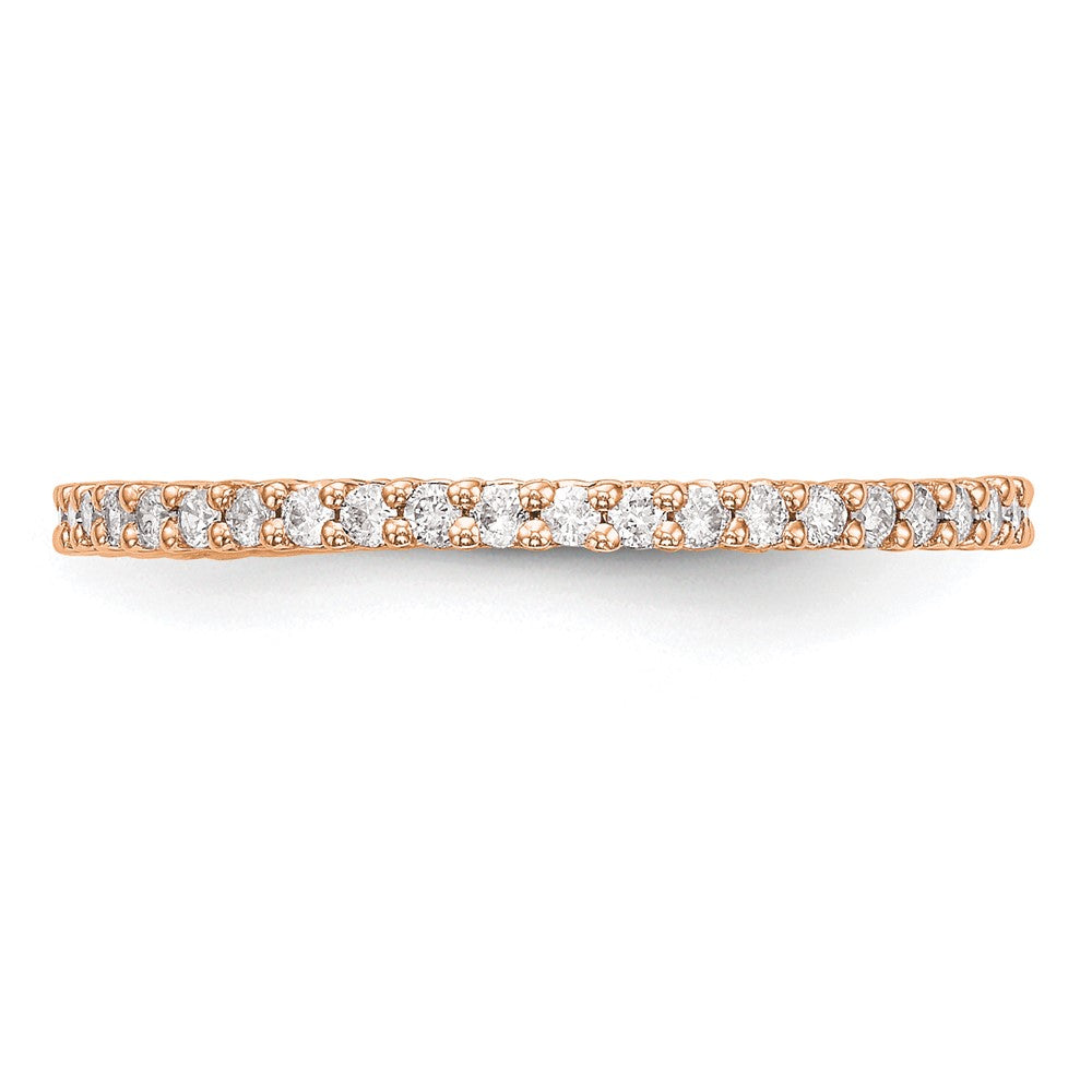 Exclusive 14K Rose Gold Wedding Band - 1/3 Carat Diamonds at Value Price!