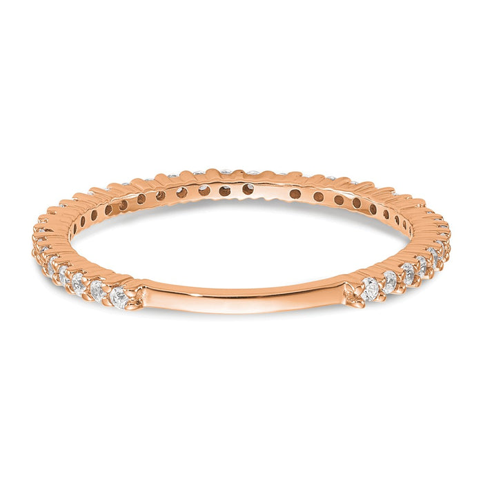 Exclusive 14K Rose Gold Wedding Band - 1/3 Carat Diamonds at Value Price!-6