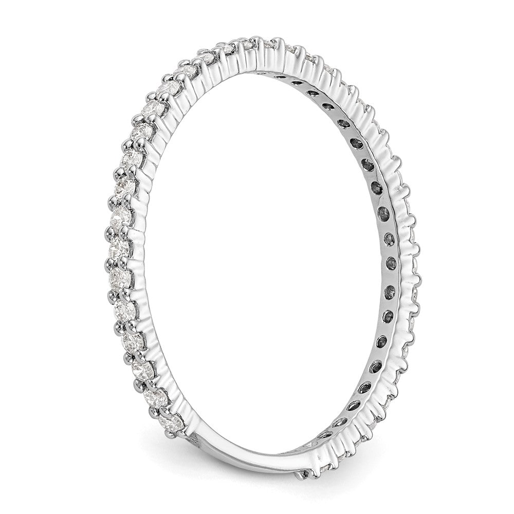 Buy Stylish 14K White Gold Wedding Band with 1/3 Carat Diamonds - Affordable!