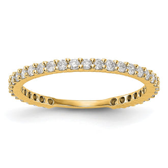 Order Stylish 14K Yellow Gold 3/8 Carat Diamond Band - Affordable Luxury Ring