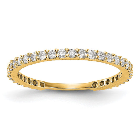 Order Stylish 14K Yellow Gold 3/8 Carat Diamond Band - Affordable Luxury Ring