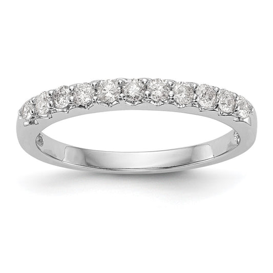 Buy Stylish 14K White Gold 11-Stone Diamond Band, 1/3 Carat Total Weight