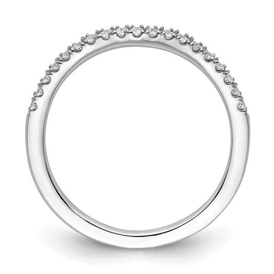 Buy High-Quality 14K White Gold 1/5 Carat Diamond Wedding Band - Stylish Value!