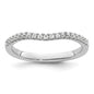 Buy High-Quality 14K White Gold 1/5 Carat Diamond Wedding Band - Stylish Value!-2