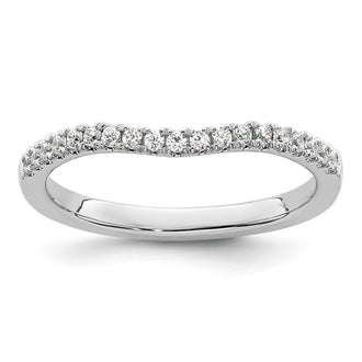 Buy High-Quality 14K White Gold 1/5 Carat Diamond Wedding Band - Stylish Value!