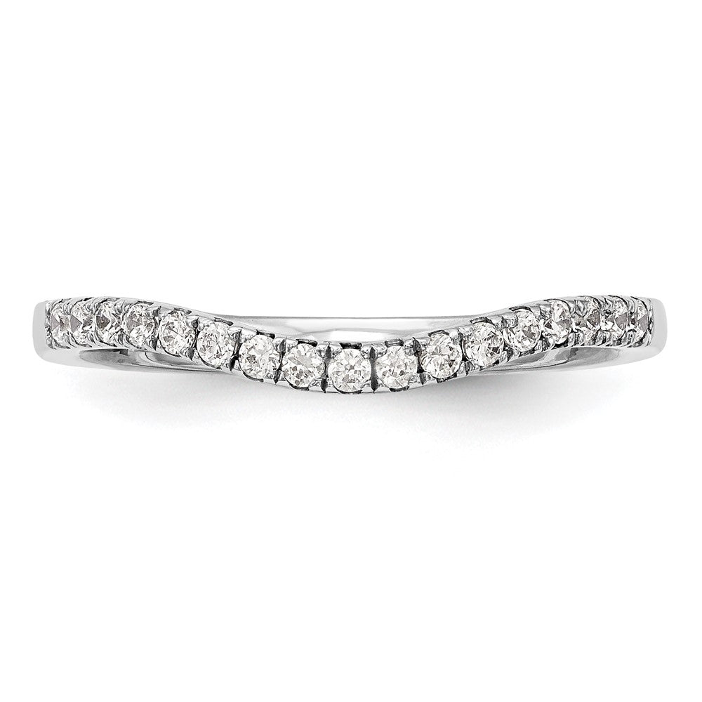 High-Quality 14K White Gold 1/5 Carat Diamond Wedding Band - Stylish Value!