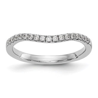High-Quality 14K White Gold 1/5 Carat Diamond Wedding Band - Stylish Value!